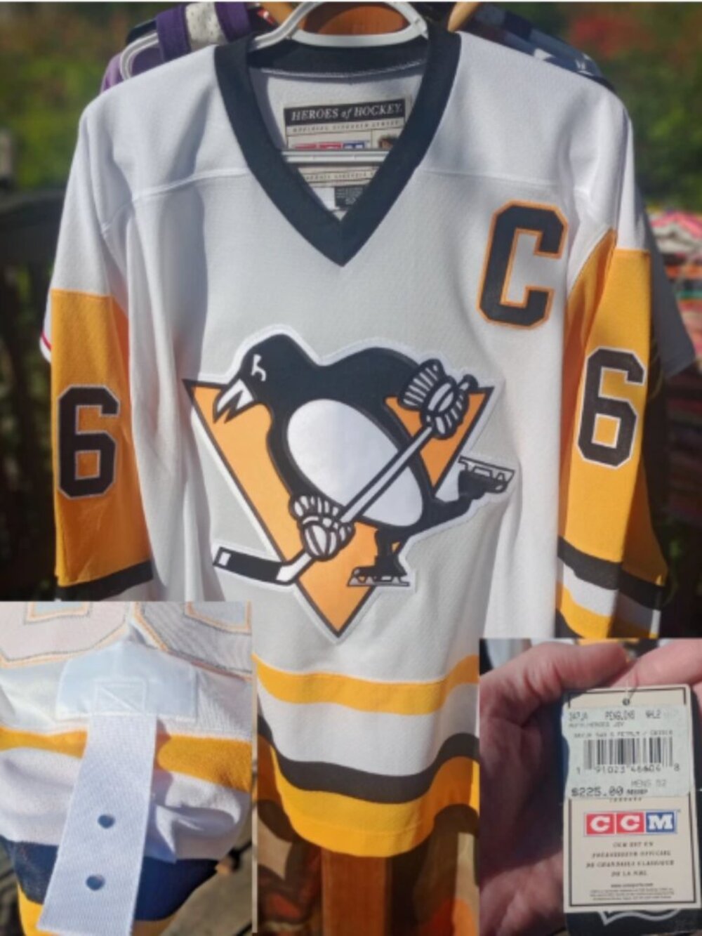(52) Deadstock Mario Lemieux CCM Jersey NHL Pittsburgh Penguins